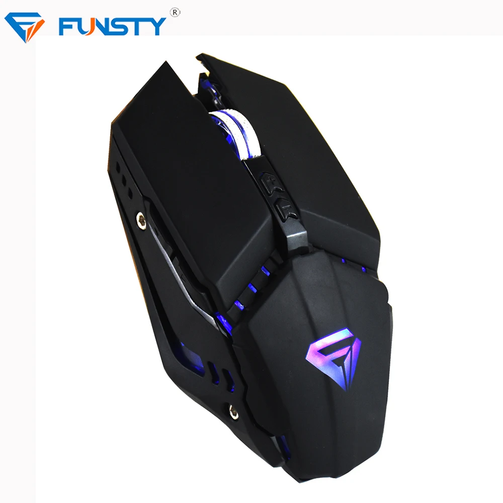 2018 FUNSTY компьютер Rgb Механическая игровая мышь клавиатура гарнитура комбо