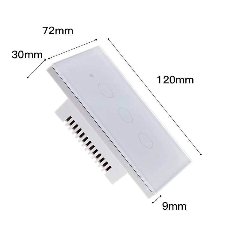 Remote control and touch control smart life wifi light switch