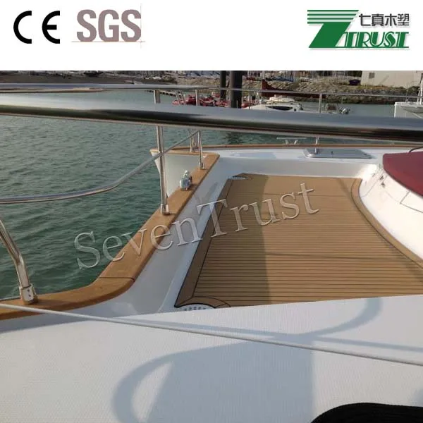 Synthetic Wood Teak Deck Marine deck PVC soft deck for boat