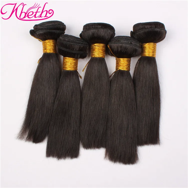 Alibaba Double Drawn Virgin Cuticle Aligned hair , Brazilian Human Hair Extension silky straight wave