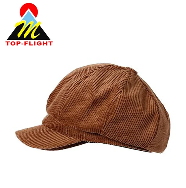 Custom Newsboy Cap Wholesale Corduroy Beret Hat Winter Beret Fashion