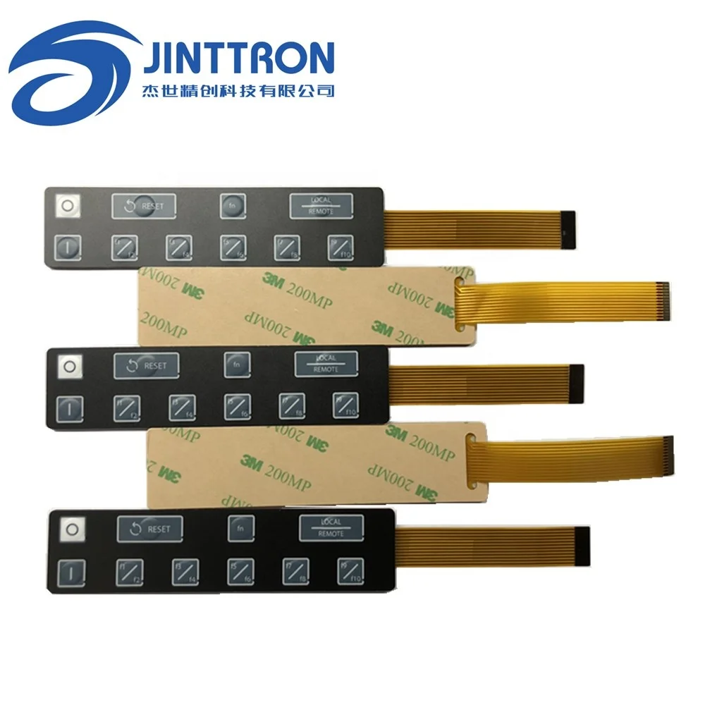 Membrane switch built-in pressure four leg tactile metal domes keyboard