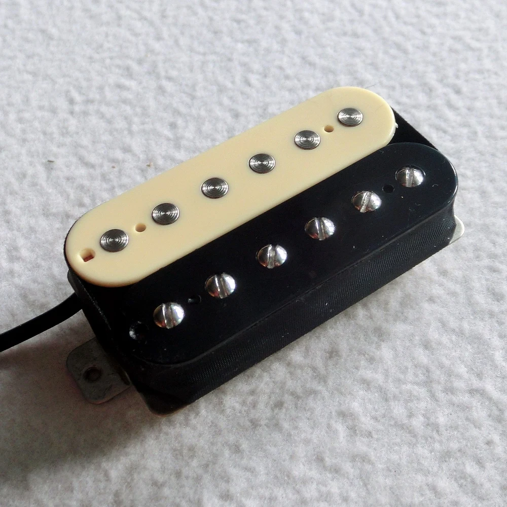 Donlis Quality OEM High Output Alnico 5 Humbucker Guitar Pickup with Nickel Silver Baseplate in black/zebra/ivory colors