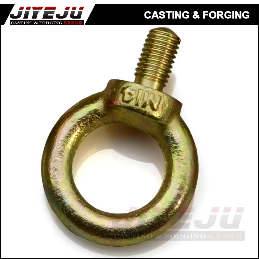 Jis b 1168 M14 M16 M18 Galvanized Steel Forged Anchor Eye Bolts