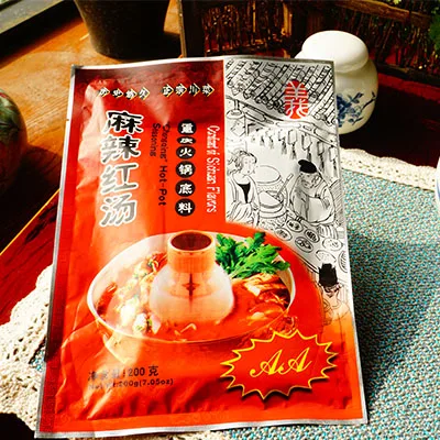 Вкусные Чунцин специальности подлинный материала string горячий горшок благовония пряный красный суп первоклассника приправы