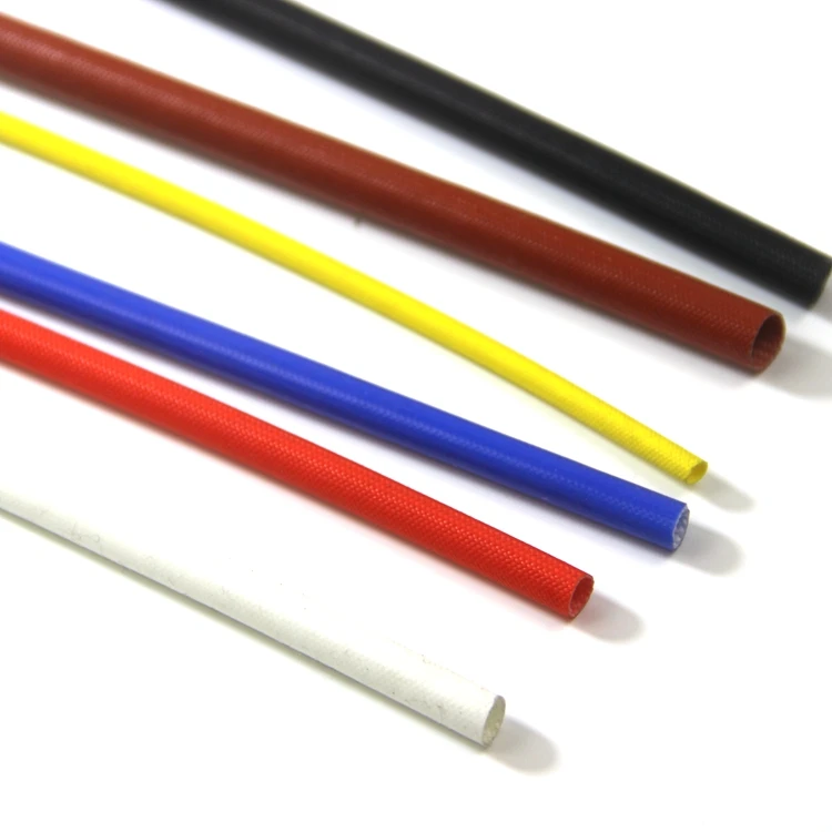 High Quality Insulation Heat Resistant Acrylic Fiberglass Sleeving