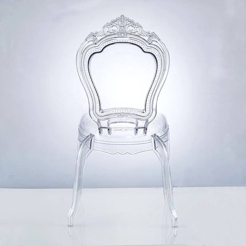 clear pc plastic resin abs shell armless wedding dining plastic transparent crystal acrylic rental party chair chairs marriage