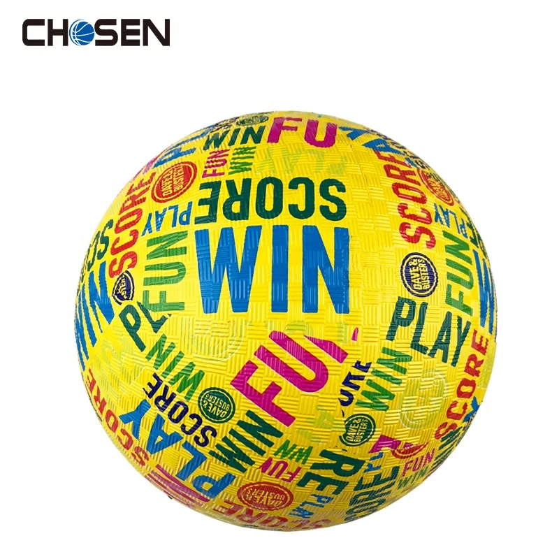 Customized Factory Colorful Child 8.5 Inch Rubber Playground Ball Dodge Ball