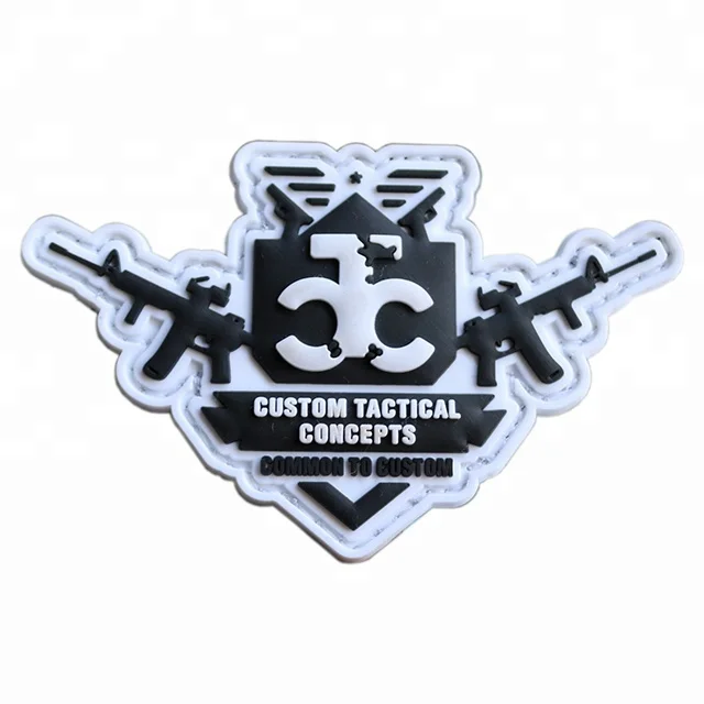 Factory Price personalized hat logo custom 3D PVC iron on rubber patches for bag Garment customized design rubber PVC patch