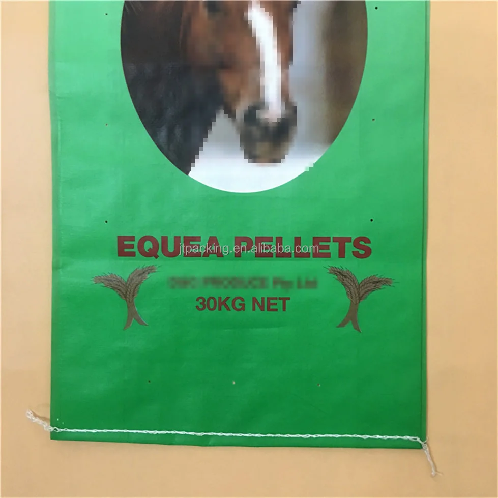 50lb Bottom Gusset Plastic Animal Feed Pet Dog Food PP woven feed bags