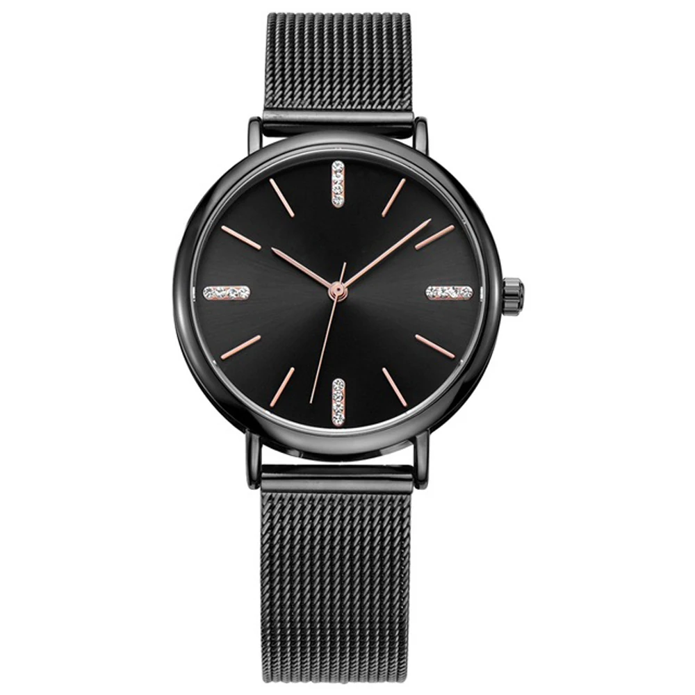 KD Terner Quartz Watch Price Japan Movt Stainless Steel Back sr626sw Black Round Dial Chronograph Minimalist Watch