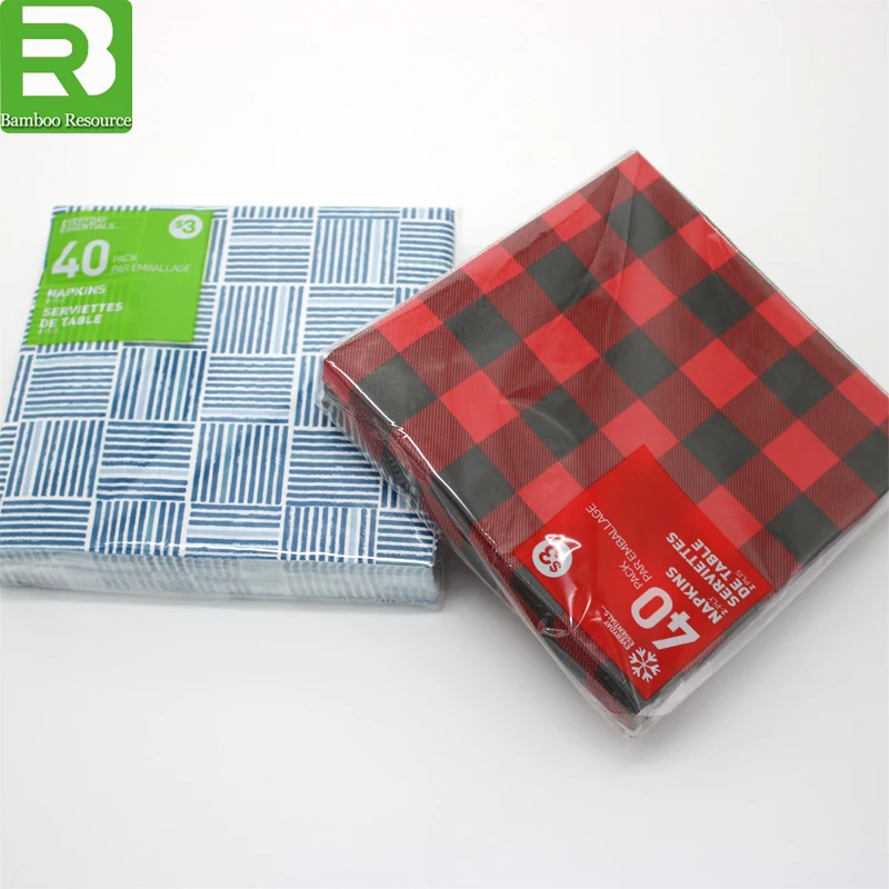 
factory personalized logo printed disposable paper napkin 