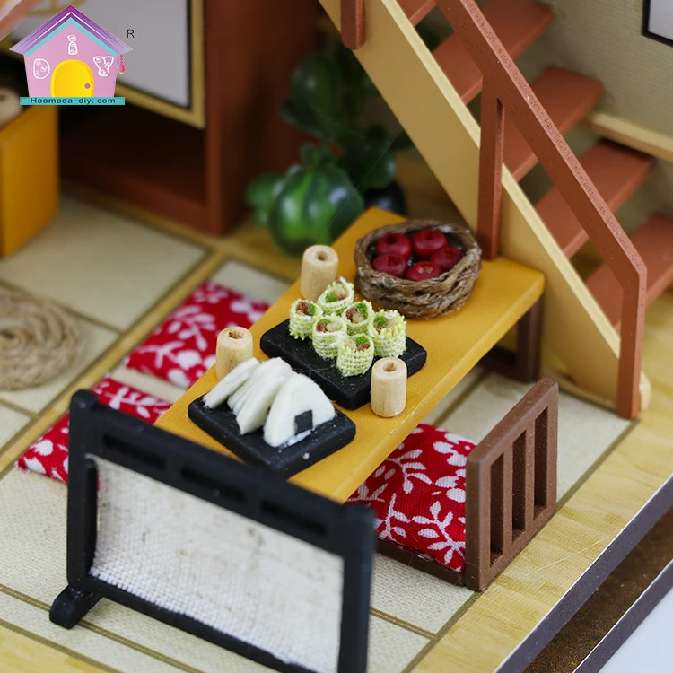 Hongda M034 Best Selling Small Size Diy Doll House Wood Dollhouse Miniature Doll House for Girls
