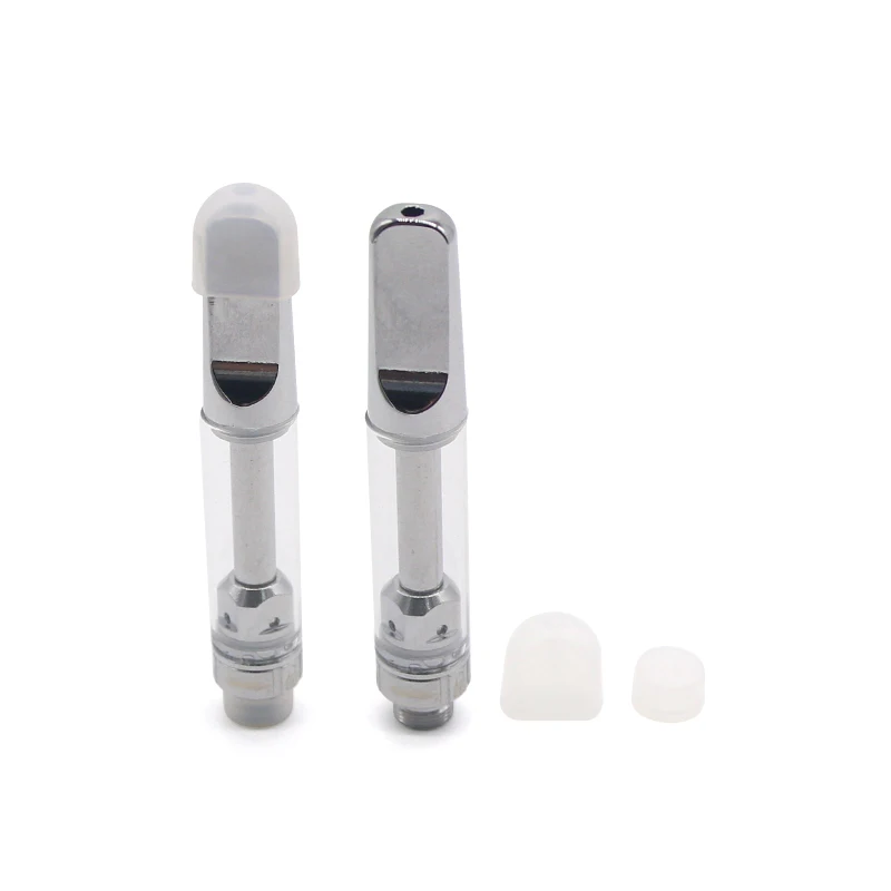 
No leaking China factory cbd oil cartridge TC007 with lock 1gram empty tank thick oil glass cartridge 