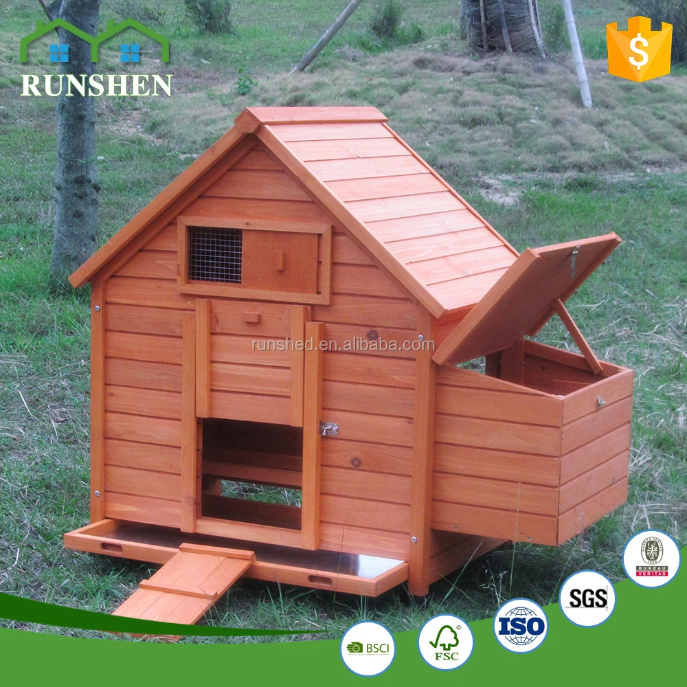 Factory Wholesale Chicken Coop Wooden Chicken House With Egg Nest Easy To Assemble Chicken Hen Cage