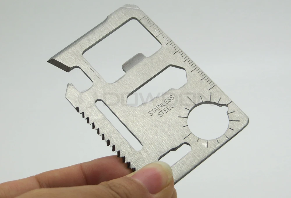 Outdoor Camping Survival Tool 11 in 1 Credit Card  Knife