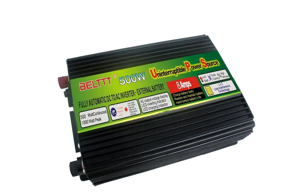 500 Watts UPS Solar Inverter 110V/220V 50Hz/60Hz with built in charger