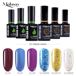 Mobray Soak Off gel nail Polish set Nail Art Gift Box UV LED Nail Varnish Set