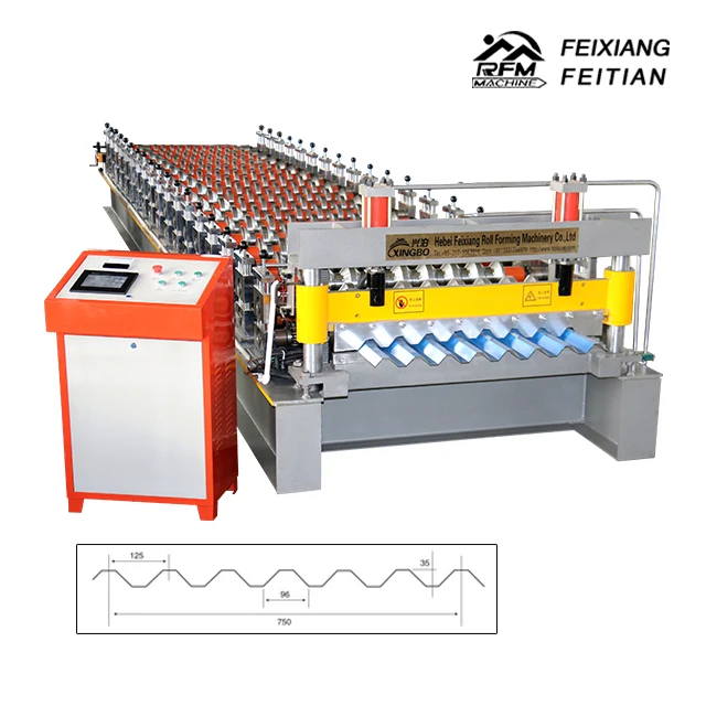 Full Automatic Roof Sheet IBR Galvanized Steel Roll Forming Machine