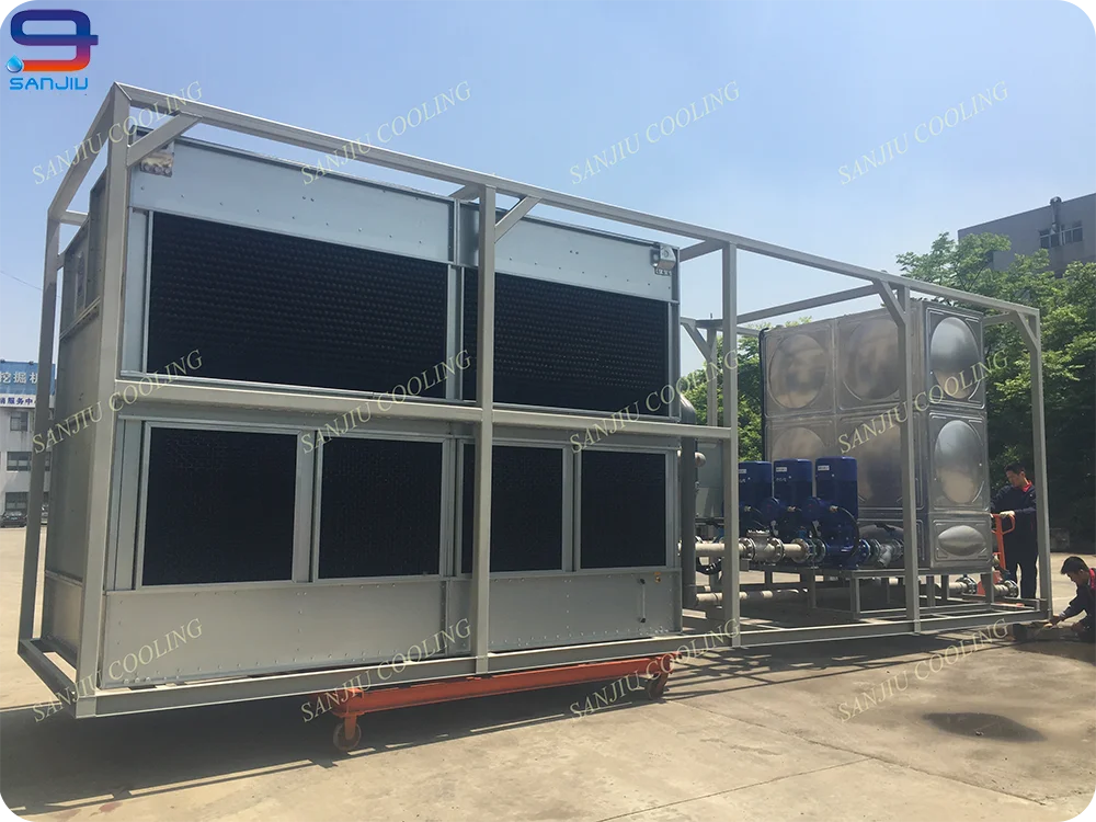 183 тонны Superdyma Flow GHM-5150 Not FRP закрытого типа, Малый индуцированный проект охлаждающей башни