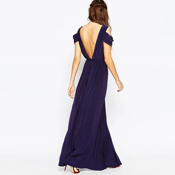 2022 female off shoulder sexy Elegant party prom luxury night modest dress designs Long maxi Evening Dress for women