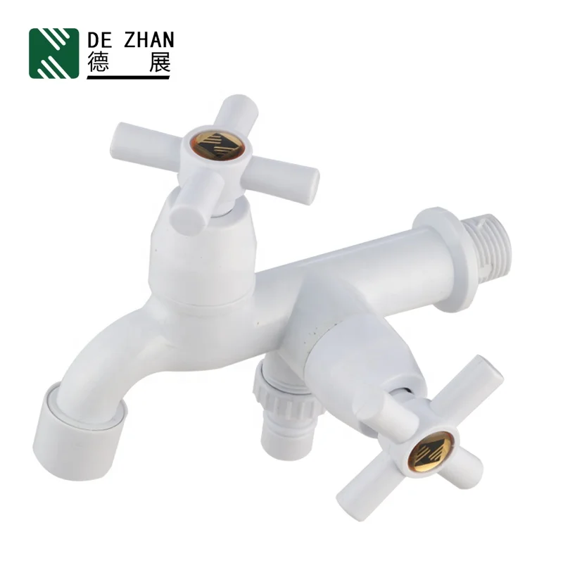 Hot Sale Plastic Bibcock Water Faucet Tap Double Bibcock Faucet