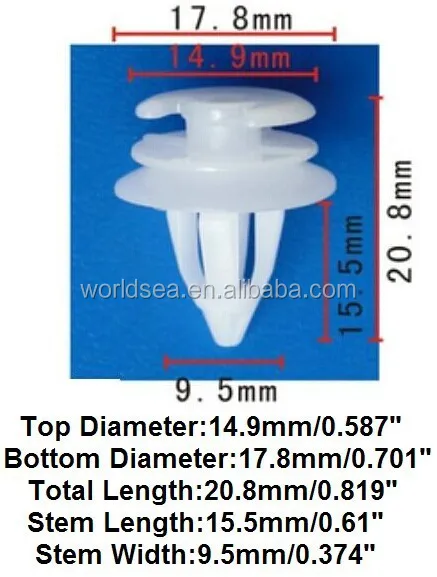 plastic clips plastic rivet Decorative plate positioner for BMW 3 5 & 7