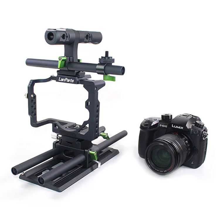 Quick release modular design GH5 GH5s GH4 camera cage with Arri dovetail