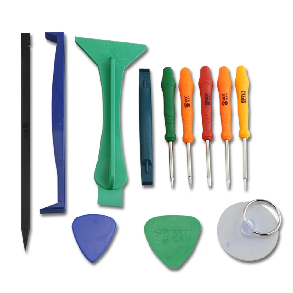 BST-288 12 in 1 Repair Opening Tools Hand Disassemble Tools Set Kit with Mini Screwdriver  for Cellphone Repair