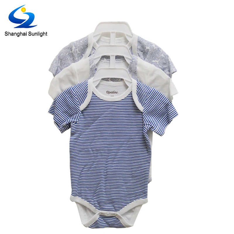 
Wholesales 100% combed cotton rib Short Sleeve baby bodysuit with all over print soft hand feel 
