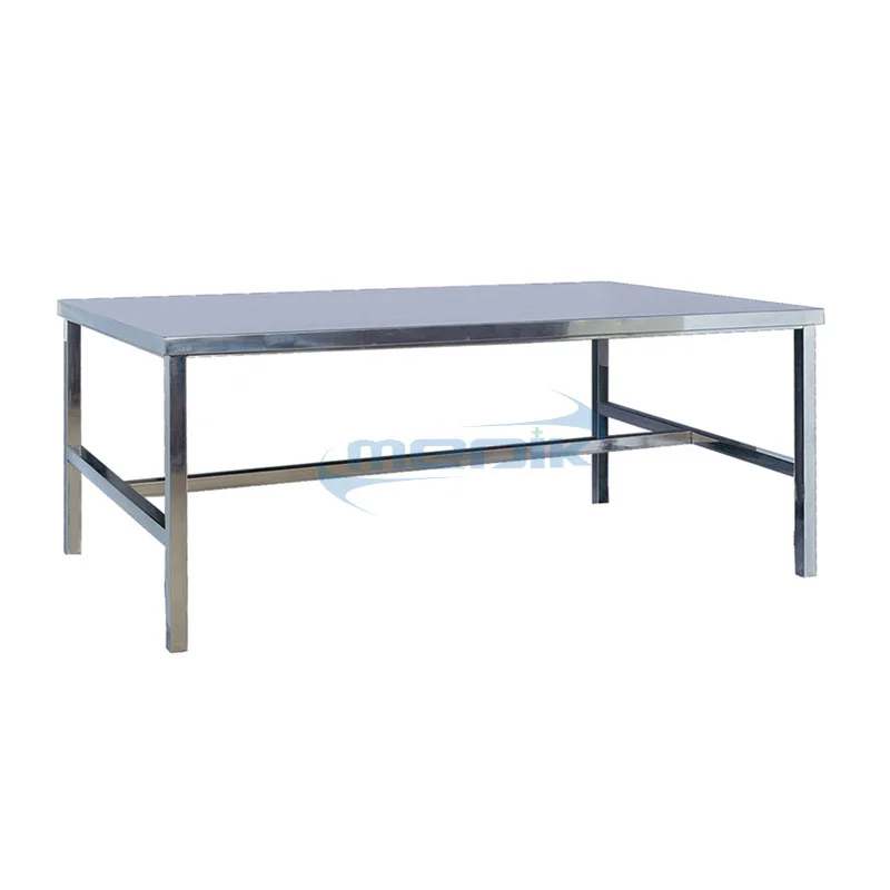 Hospital Medical Commercial 304 SS Mayo Work Instrument Prep Sorting Catering Operating Trolley Stainless Steel Surgical Table