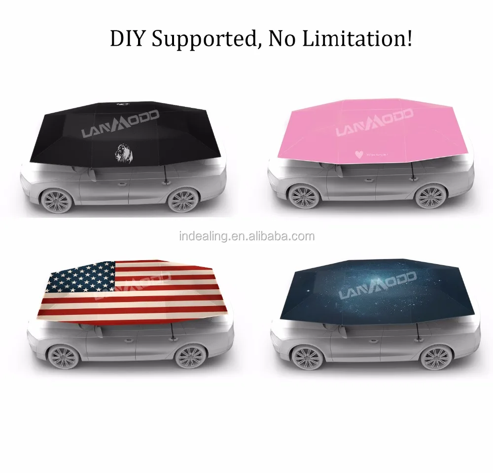 
Patent holder Lanmodo Portable Car Shade Cover UV protection portable Automatic Car Cover 