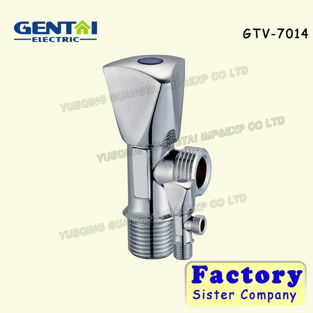 High Quality universal zinc handle Ceramic cartridge chrome plated brass angle valve