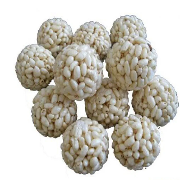 Puffed rice candy cake production line popcorn ball forming machine