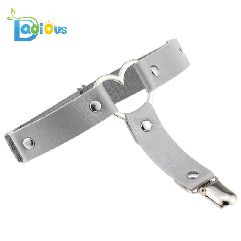 2019 Fashion Street Punk Rock Style Love Heart Sexy PU Leather Garter Belt for young girls
