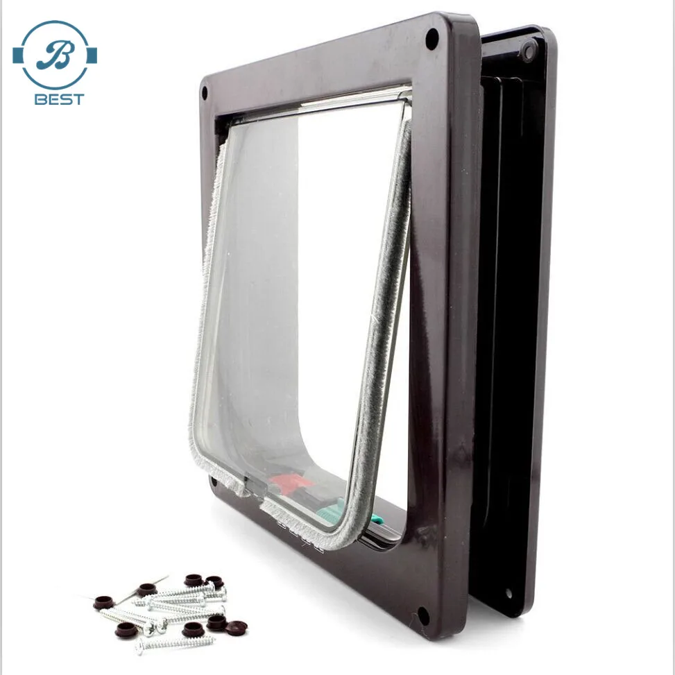 ABS pet flap interior cat walk door for screen curtain round large dog