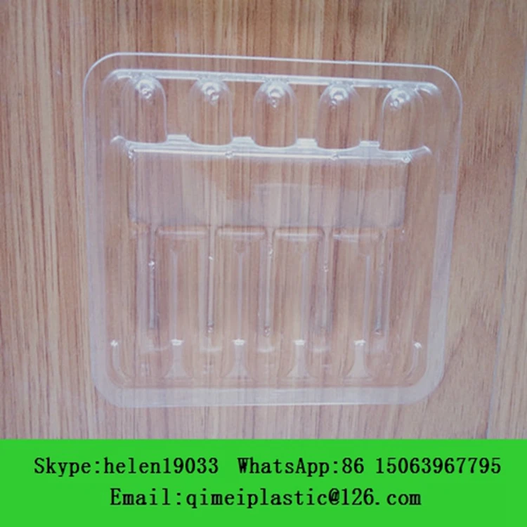 Disposable Blister Medicine Vial Packing Tray  in clear room