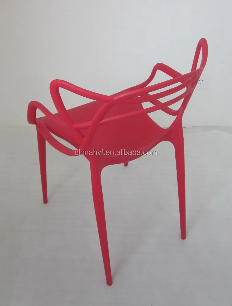 
White plastic chair for living room and outdoor garden PP-133A 