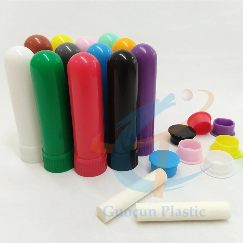 OEM blank aroma nasal inhaler bottle with high quality cotton wick