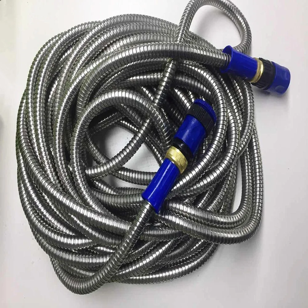 New Products 2021 Innovative Product 304 Stainless Steel Metal Garden Hose Pipe