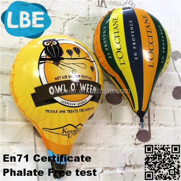 custom printed mylar balloons hot air ballon