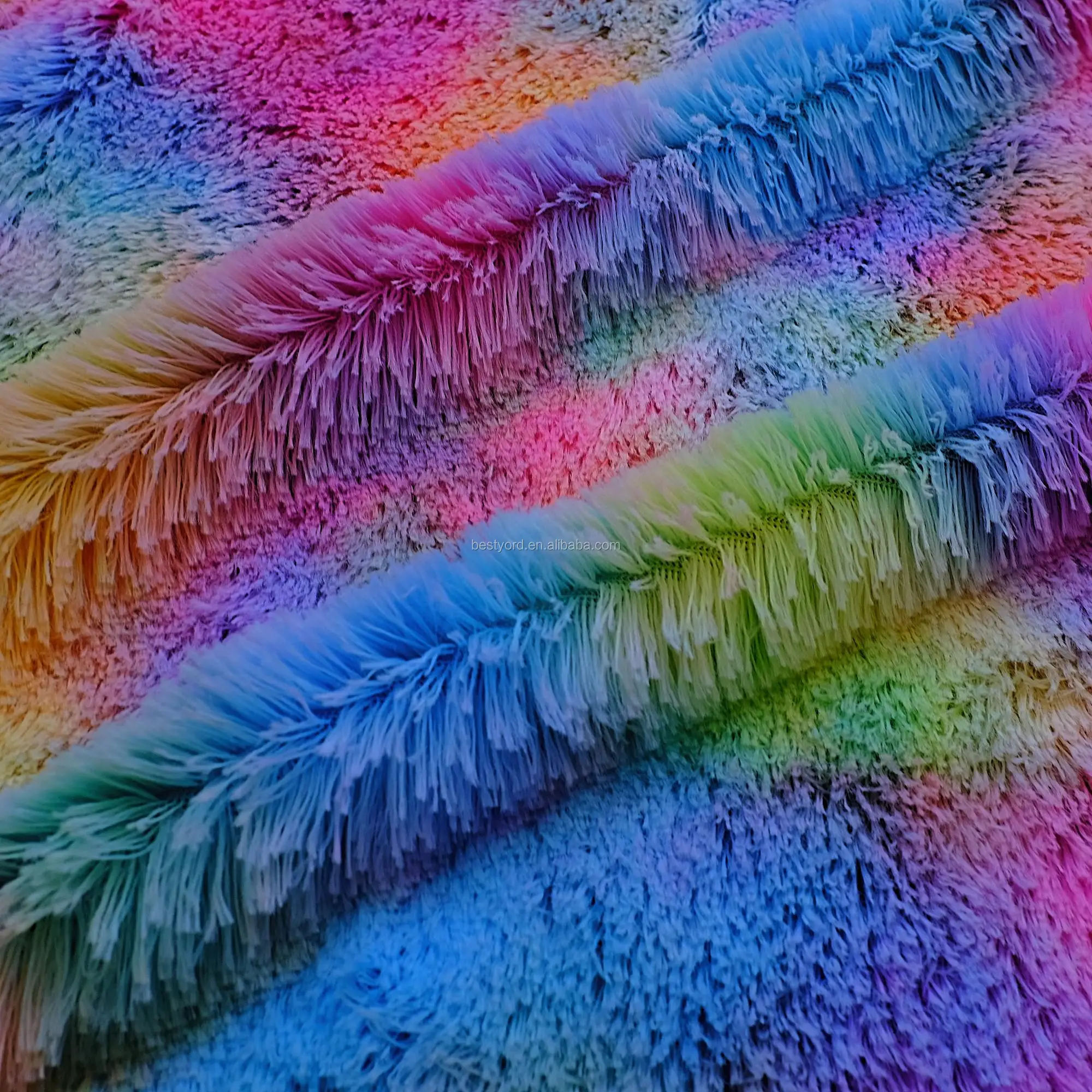 Окрашенная вручную плюшевая ткань