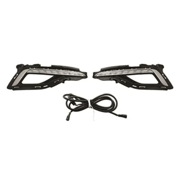 DRL LED Fog Lamp Cover Car Accessories For Sonata US 2015 2016 2017