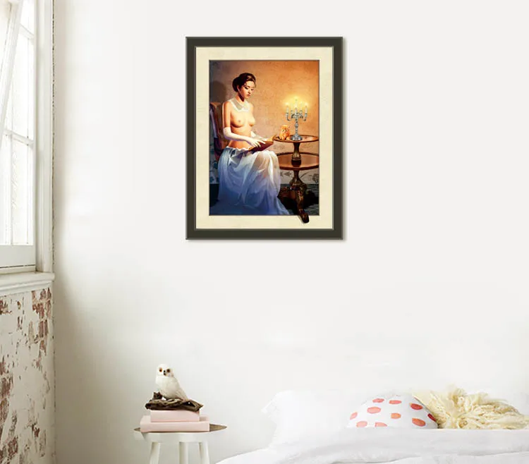 
30x40cm 5d lenticular lady portrait painting 5d portrait poster for living room decoration 