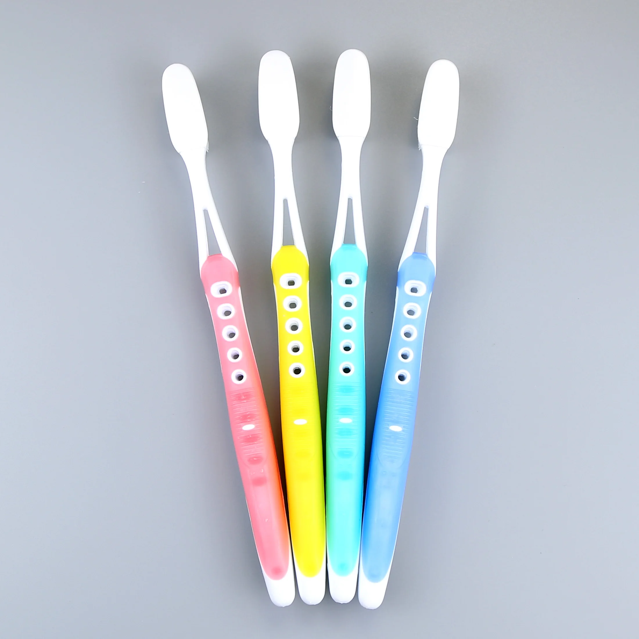 new design adult toothbrush with soft nano bristle  cepillo de diente