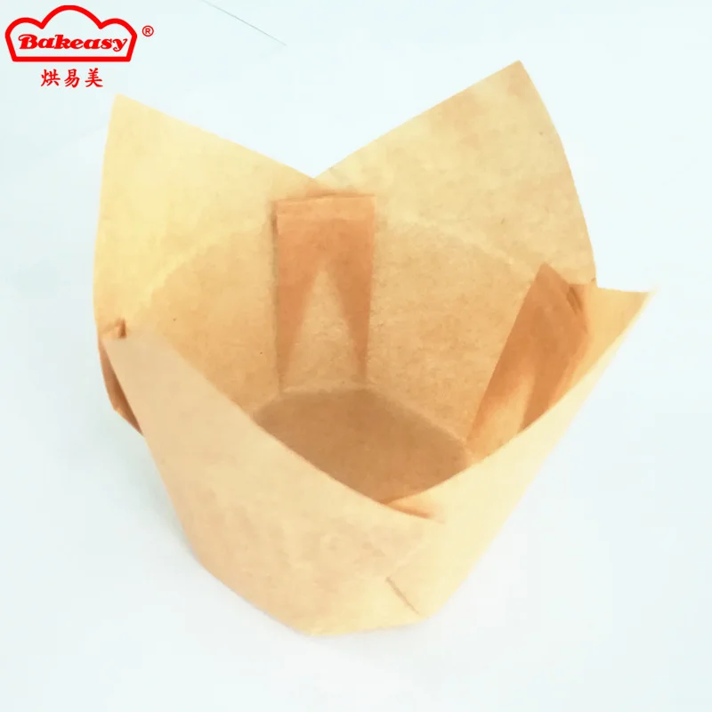 Cake cup bakeware unbleached tulip style Muffin Liners 50 Pieces Tulip Baking Paper Cups Baking Cup Holder