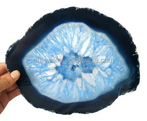 Wholesale natural agate stone folk crafts healing coaster agate slices