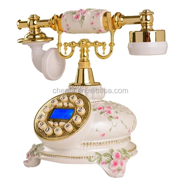 
Retro telephones Home landline Creative Relief Phone For Home Decor 