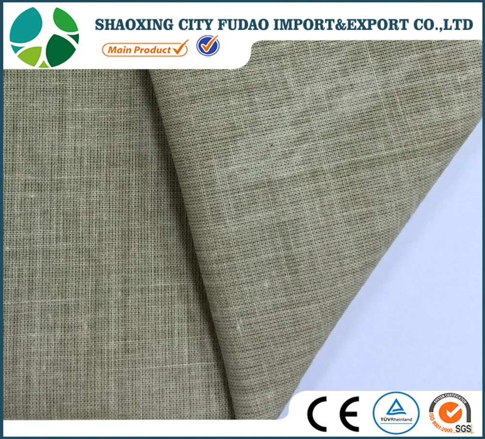  30x30 дышащая крашеная льняная хлопчатобумажная ткань для рубашек