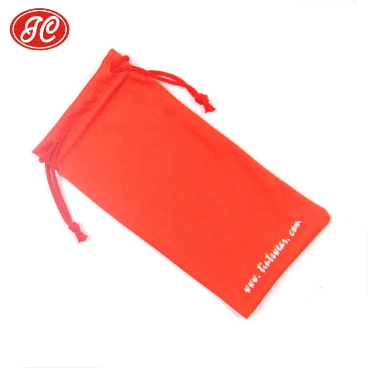 
Microfiber mobile phone drawstring bags small phone pouches 